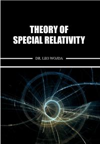 Theory of Special Relativity